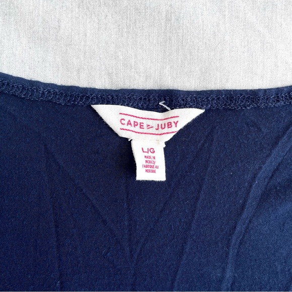 Cape Juby V-Neck Cross Front Long Sleeve Top - L - Picture 4 of 7